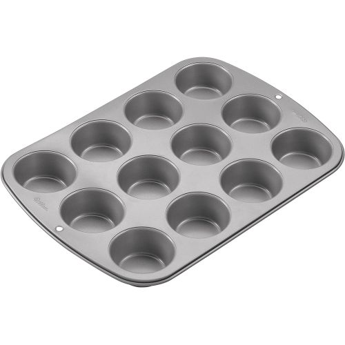  [아마존베스트]Wilton Recipe Right Non-Stick Mini-Muffin Pan, 12-Cup (2-Pack)