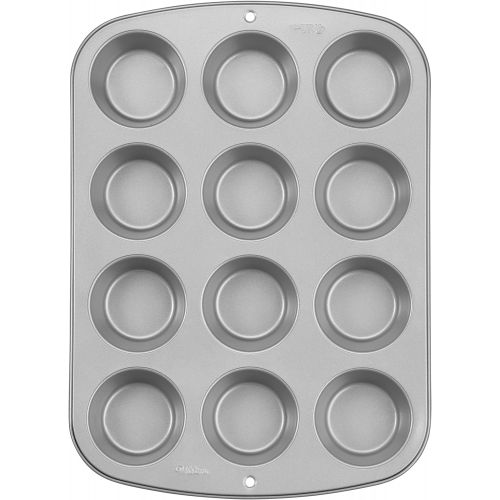  [아마존베스트]Wilton Recipe Right Non-Stick Mini-Muffin Pan, 12-Cup (2-Pack)