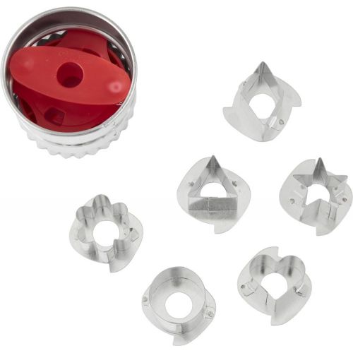  [아마존베스트]Wilton 7 Piece Round Linzer Cutter Set