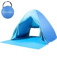 Wilwolfer Pop Up Baby Beach Tent Sun Shelter Portable UV Protection Shade Cabana Canopy for Outdoor and Indoor