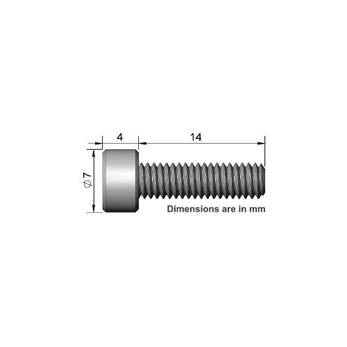  Wimberley Set of 4 Screws for Select Lens Feet (M4 x 14mm)