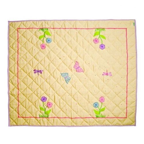  Win Green LBUTFQ Butterfly Cottage Floor Quilt44; Large