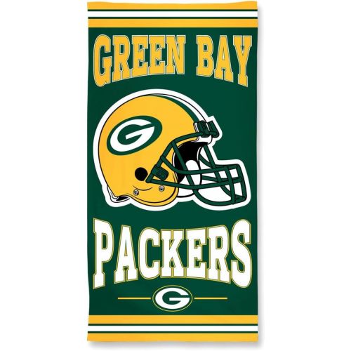  WinCraft NFL Green Bay Packers A1874515 Fiber Beach Towel, 9 lb/30 x 60