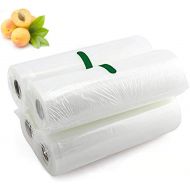 Winallc Vacuum Sealer Rolls 11x197 Inches Food Storage Bag BPA Free Sous Vide Food Bags (4 Pack)