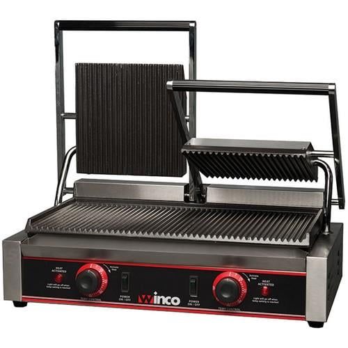  Winco - EPG-2 - 19 in Double Panini Grill