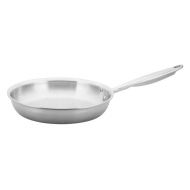 Winco TGFP-10, 10-Inch Dia Tri-Ply Stainless Steel Fry Pan wo Lid, Natural Finish, NSF