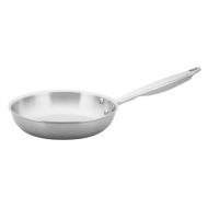 Winco TGFP-8, 8-Inch Dia Tri-Ply Stainless Steel Fry Pan w? Lid, Natural Finish, NSF