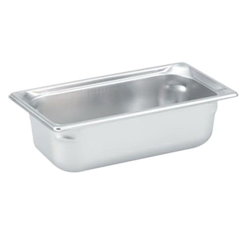  Winco Anti-Jamming Steam Table Pan Silver, 12.8 Length x 6.9 Width x 5.5 Height | 1Each