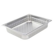 Winco SPJH-202PF, Perforated Steam Pan, Half-Size 2-12-inch, 22 Gauge Stainless Steel, NSF