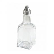 Winco G-104 6 Oz. Oil / Vinegar Cruet with Cone Top - Dozen by Winco