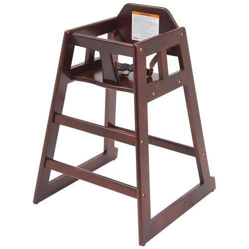  [아마존베스트]Winco CHH-103 Unassembled Wooden High Chair, Mahogany