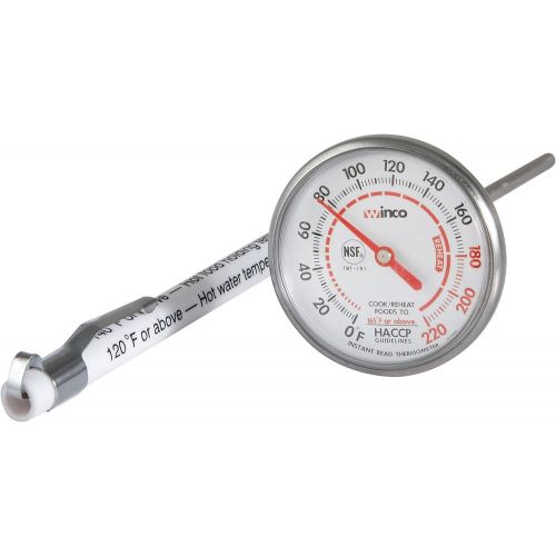 Winco Dial Instant Read Thermometer with 5-Inch Probe: Kitchen & Dining