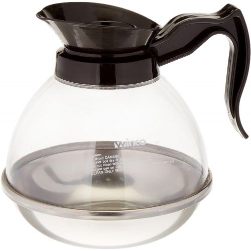  [아마존베스트]Winco Plastic Coffee Decanter, Stainless Steel, 64-Ounce