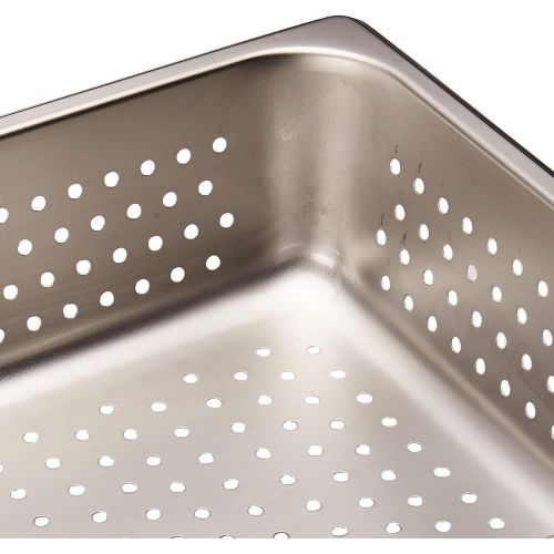  Winco Full Size Pan Perforated, 4-Inch