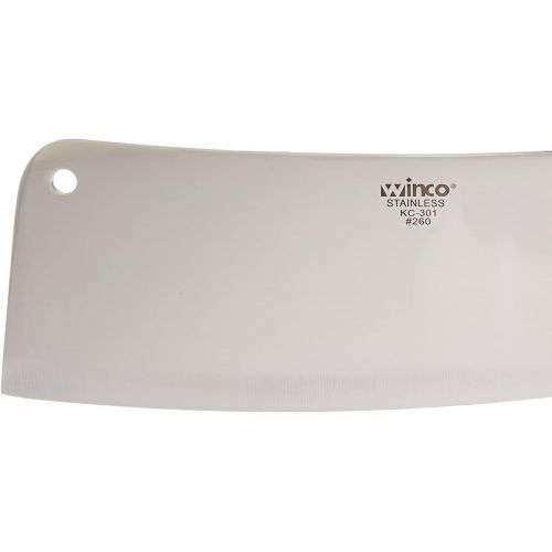  Winco 8 Heavy Duty Chinese Cleaver with Wooden Handle