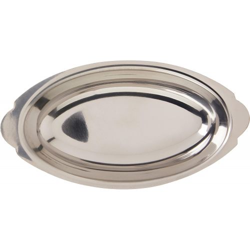  [아마존베스트]Winco Stainless Steel Oval Au Gratin Dish, 12-Ounce