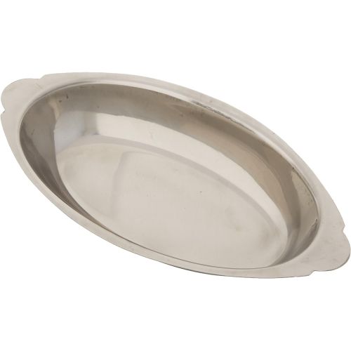  [아마존베스트]Winco Stainless Steel Oval Au Gratin Dish, 20-Ounce