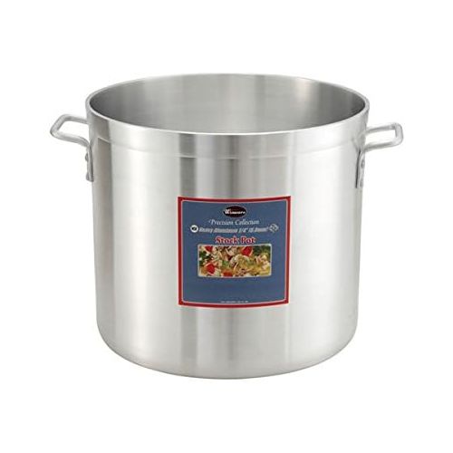  Winco ALHP-140 6.0mm Aluminum Stock Pot, 140-Quart