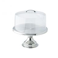 Winco 13inch Stainless Steel Cake Stand CKS-13, with Matching Acrylic Cover CKS-13C - Gift Set