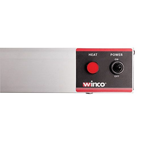  Winco ESH-24, 24″ Electric Strip Heater, 500W, 4.2A, Commercial Grade Infrared Food Warmer, Pass-Through Stations Heating