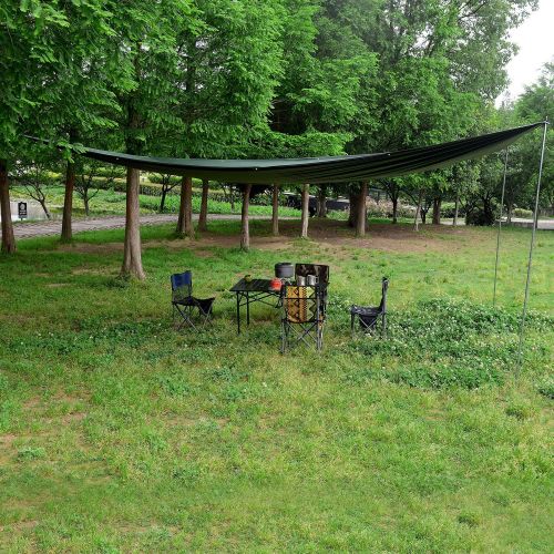  Wind Tour Portable Multifunctional Outdoor Camping Traveling Awning Backpacking Tarp Sunshade Lightweight UV Protection and PU 3000mm Waterproof Rain Fly Tarp Shelter (118177 inche