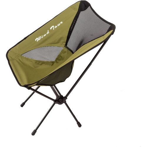  Wind Tour Portable Compact Outdoor Lightweight Beach Folding Chair with Carry Bag & Folding Camping Chair for BBQ, Beach, Travel, Picnic