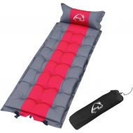 Wind Tour Sleeping Pad Self Inflating with Pillow for Camping - Lightweight Air Mattress for Backpacking, Hiking, Traveling