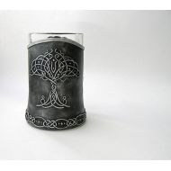 /WindWormwood Beer glass Tree of life Yggdrasil Scandinavian glass Celtic gifts for men Beer Mug Celtic mens Pint Glass Celtic mug Gift for him Best Man