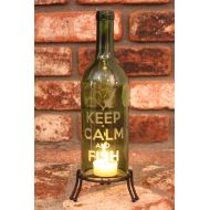 Windcatcher Lantern Fish On Wine Bottle Lantern (Stand & Candle Included)