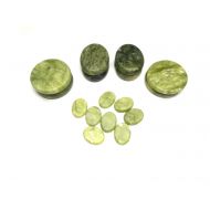 Windfulogo 16Pcs Large Hot Massage Stones Set Natural Green Jade Heated Warmer Stone for Spa...