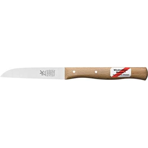  [아마존베스트]Windmuehlen 2 x Vegetable Knives, Small Kitchen Knife with Wooden Handle, Paring Knife, 8.5 cm Herder Windmill Knife, Classic Medium