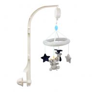 Window-pick Musical Baby Crib Mobile with Elephant Bunny Stars,Stroller Hanging Mobile Bed Bell Toy Hanging...