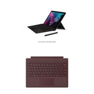 Microsoft Surface Pro 6 (Intel Core i7, 8GB RAM, 256 GB) with Surface Pro Signature Type Cover- Burgundy