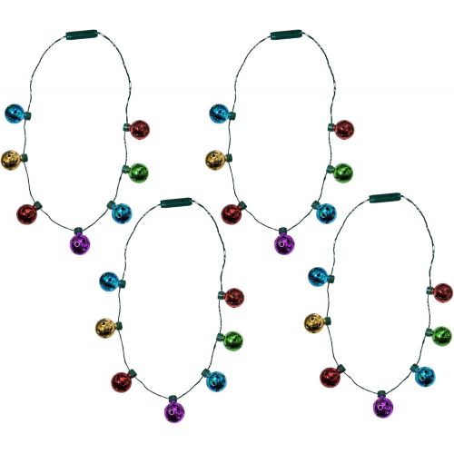  [아마존핫딜][아마존 핫딜] Windy City Novelties LED Holiday Jingle Bell Necklace for Kids and Adults