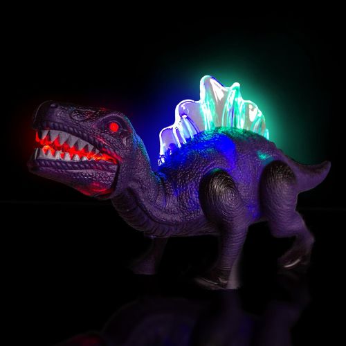  [아마존베스트]Windy City Novelties LED Light Up and Walking Realistic Dinosaur with Sound