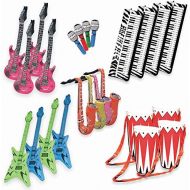 [아마존베스트]Band On The Run - Inflatable Musical Rock Band Instruments - 24 Piece Kit