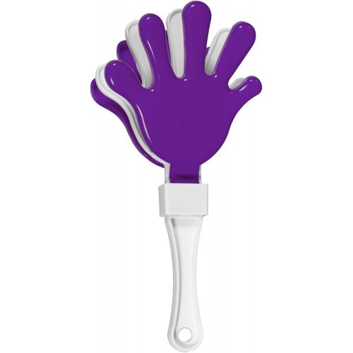  Windy City Novelties 12 Pack - Purple/White Hand Clapper Noise Makers Party Favors