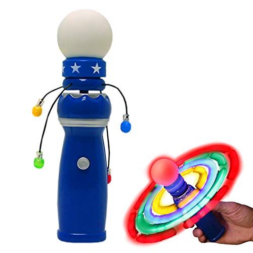  Windy City Novelties Hand-Held LED Light Up Galaxy Spinner with Flashing LED Lights