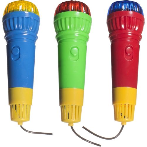  [아마존베스트]Windy City Novelties Echo Play Microphone Toy for Kids | 12 Pack | 10 inches