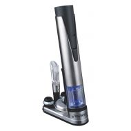 Wine Enthusiast 495 15 03 Electric Blue 1 Wine Opener & Preserver Set, Stainless Steel