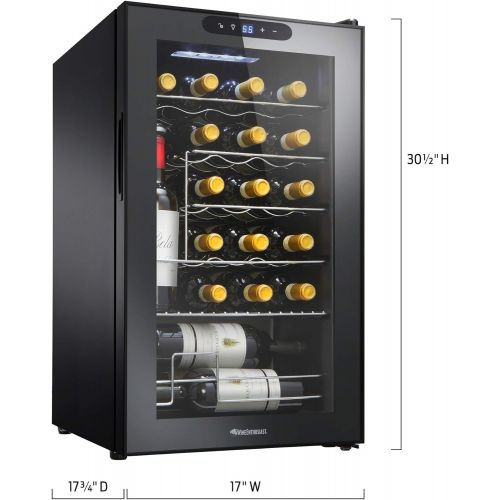  [아마존베스트]Wine Enthusiast 24-Bottle Compressor Wine Cooler with Upright Bottle Storage
