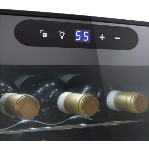  [아마존베스트]Wine Enthusiast 24-Bottle Compressor Wine Cooler with Upright Bottle Storage