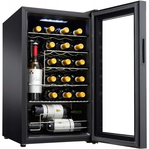  [아마존베스트]Wine Enthusiast 24-Bottle Compressor Wine Cooler with Upright Bottle Storage