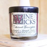 /WineWicksCandles Cabernet Sauvignon Candle, Wine Candle, Soy Candle, Paraffin Wax Candle, Highly Fragrant, Strong Scented Candle, Wedding, Home Decor