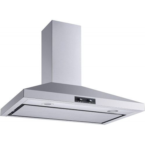  Winflo New 30 Convertible Stainless Steel Wall Mount Range Hood with Aluminum Mesh filter, Ultra bright LED lights and Push Button 3 Speed Control
