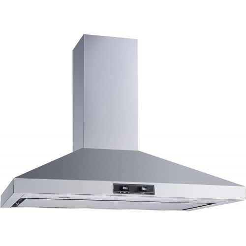  Winflo New 30 Convertible Stainless Steel Wall Mount Range Hood with Aluminum Mesh filter, Ultra bright LED lights and Push Button 3 Speed Control