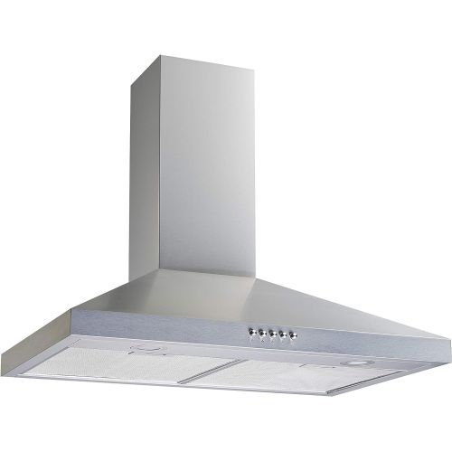  Winflo New 30 Convertible Stainless Steel Wall Mount Range Hood with Aluminum Mesh filter, Ultra bright LED lights and Push Button 3 Speed Control