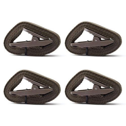  WingHome Wildlife Trail Camera Mounting Straps, Nylon Fiber Straps, Dark Olive 4PCS