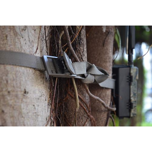  [아마존베스트]WingHome Wildlife Trail Camera Mounting Straps, Nylon Fiber Straps, Dark Olive 4PCS