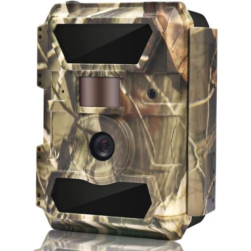  [아마존베스트]WingHome Trail Camera, 12/16/22MP 1080P Game Camera with Night Vision No Glow, 0.4s Trigger Time Outdoor Wildlife Camera Motion Activated Waterproof, 58pcs IR LEDs Infrared Hunting